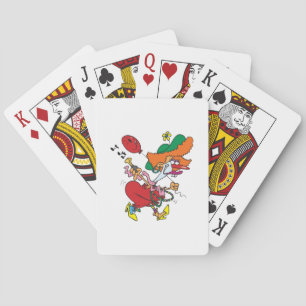 Baraja De Cartas Mujer Divertida Corriendo Payaso