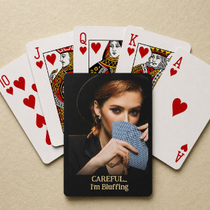 Baraja De Cartas Mujer Divertida Cuidado Estoy Faroleando Regalo de