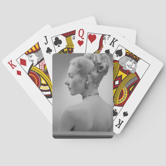 Baraja De Cartas Mujer elegante (Reverso)