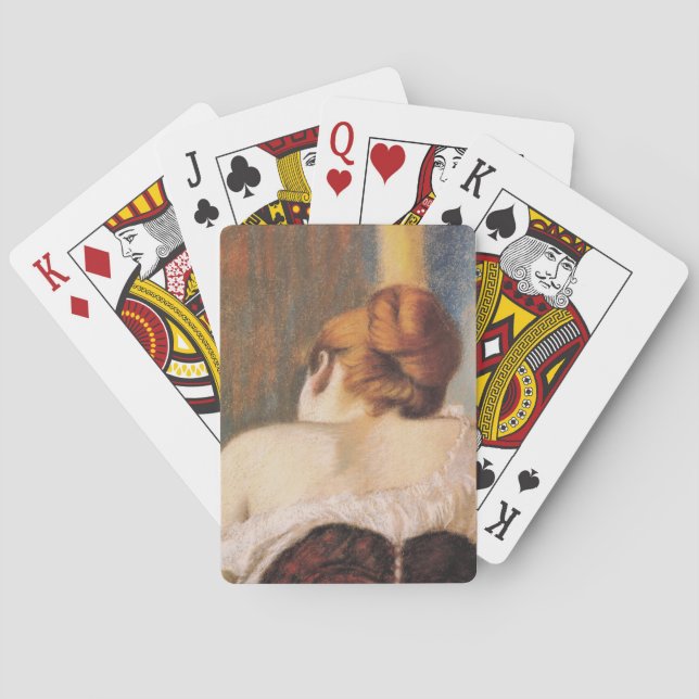 Baraja De Cartas Mujer en un corsé (por Federico Zandomeneghi) (Reverso)