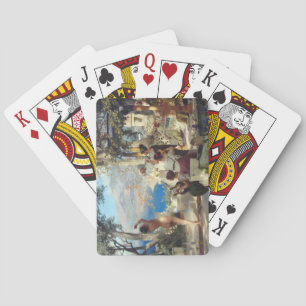 Baraja De Cartas Mujer Hermosa Bailando Entre Dagas