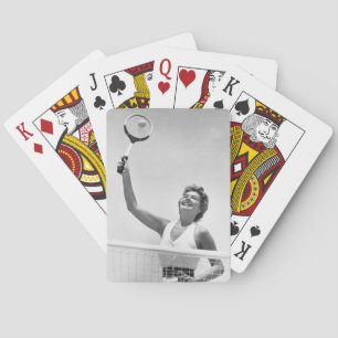 Baraja De Cartas Mujer jugando al tenis 2