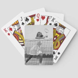 Baraja De Cartas Mujer que juega a tenis