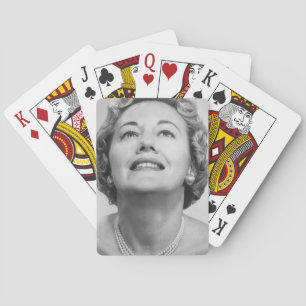 Baraja De Cartas Mujer que mira para arriba