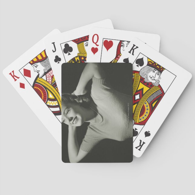 Baraja De Cartas Mujer que se relaja (Reverso)