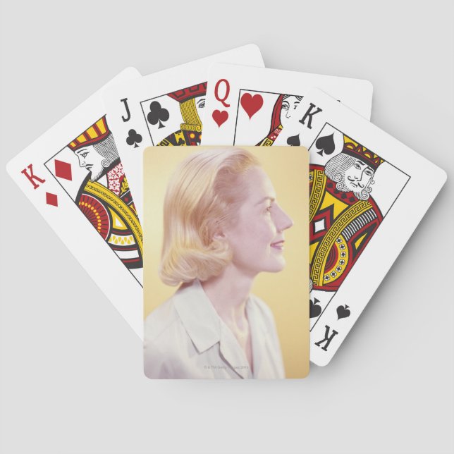 Baraja De Cartas Mujer rubia (Reverso)