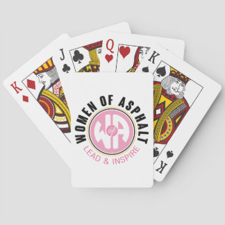 Baraja De Cartas Mujeres con tarjetas de juego de asfalto
