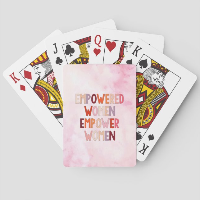 Baraja De Cartas Mujeres Empoderadas Empoderan Mujeres (Reverso)