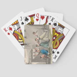 Baraja De Cartas Mujeres luchando en Roma, Italia (Escena histórica