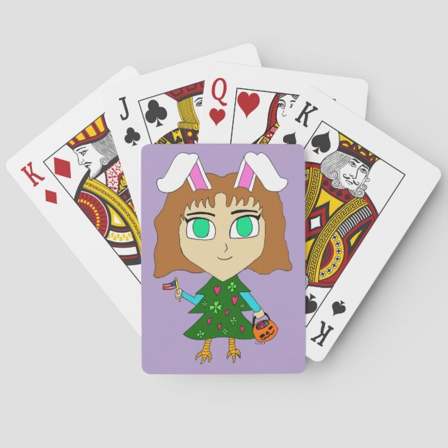 Baraja De Cartas Multi Fiesta Chibi (Reverso)