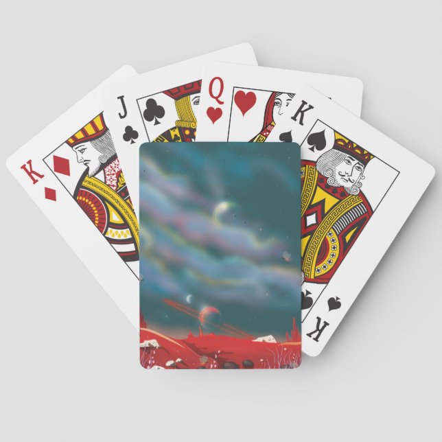 Baraja De Cartas Mundo alienígena (Reverso)
