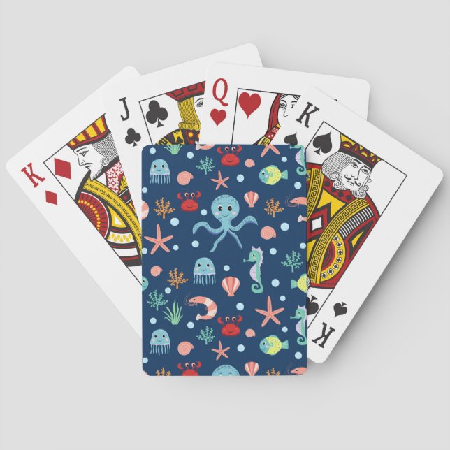Baraja De Cartas Mundo del Mar (Reverso)