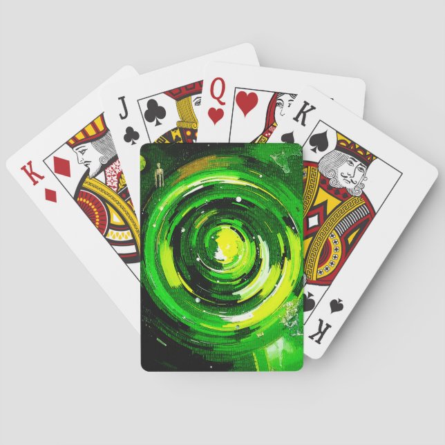 Baraja De Cartas Mundo Del Verde (Reverso)