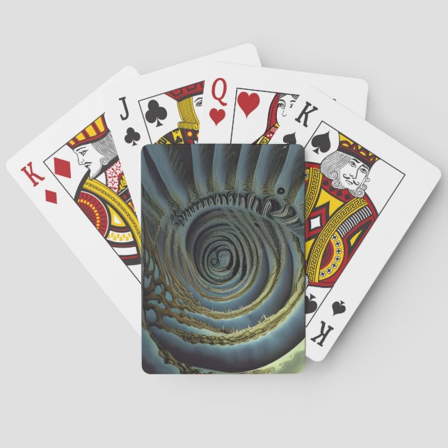 Baraja De Cartas Mundo en espiral (Reverso)