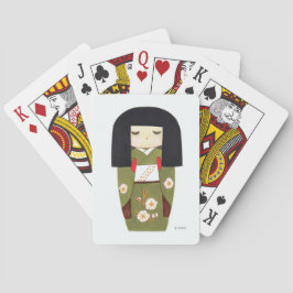 Baraja De Cartas Muñeca kokeshi japonesa