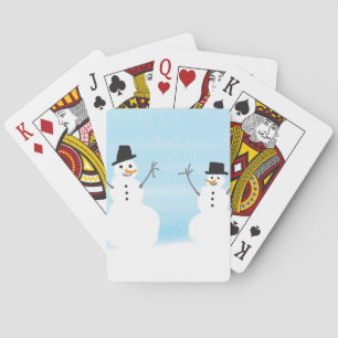 Baraja De Cartas Muñecos de nieve felices