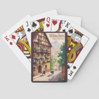 Múnich Alemania Baviera Ilustración Arte Viaje