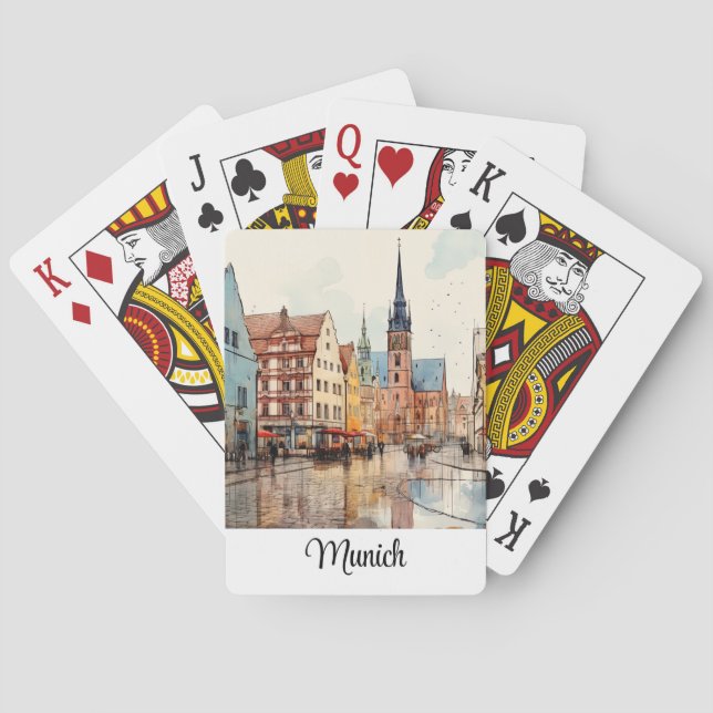 Baraja De Cartas Múnich pintado de buen gusto (Reverso)