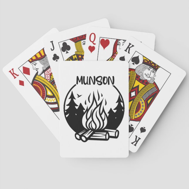Baraja De Cartas Munson Camping (Reverso)
