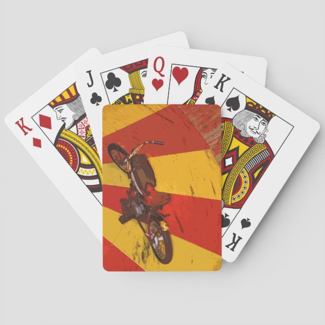 BARAJA DE CARTAS MURO DE BICICLETA DE MUERTE (Reverso)
