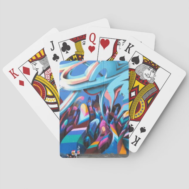 Baraja De Cartas Muro de grafitis geniales (Reverso)