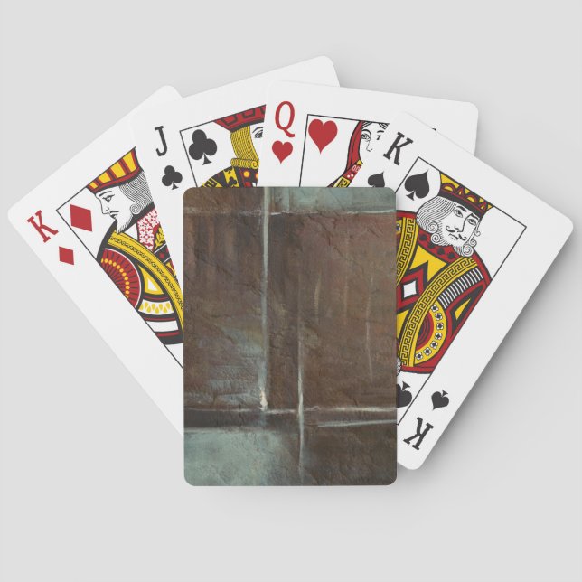 Baraja De Cartas Muro de ladrillo rojo y gris (Reverso)