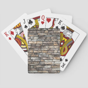 Baraja De Cartas Muro de piedra gris