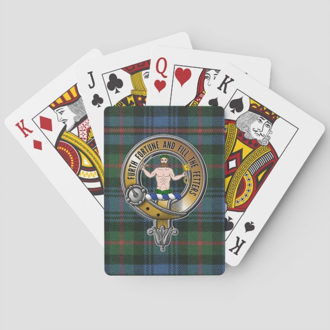 Baraja De Cartas Murray Atholl Tartan & Badge (Reverso)