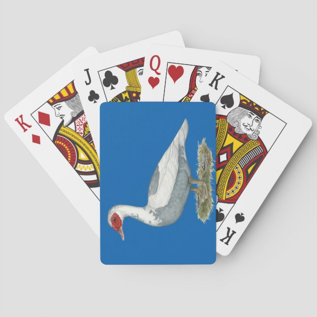 Baraja De Cartas Muscovy Blue Pied Duck (Reverso)
