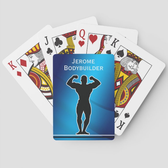 Baraja De Cartas Músculos de flexión Constructor de cuerpos (Reverso)