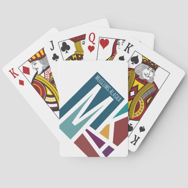 Baraja De Cartas Museos Tarjeta de juego Alaska - Póquer (Reverso)