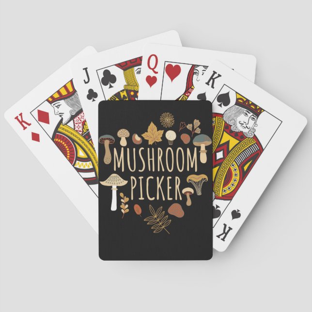 Baraja De Cartas Mushroom Hunter Mushrooms Picker (Reverso)
