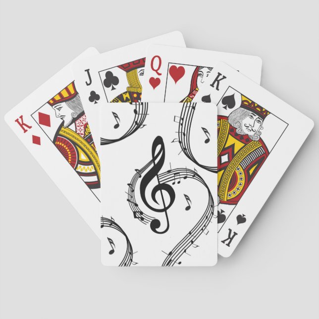 Baraja De Cartas Música Climactic G Clef (Reverso)
