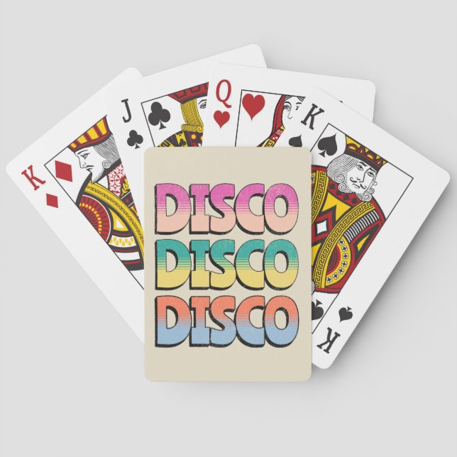 Baraja De Cartas Música de disco (Reverso)