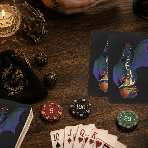 Baraja De Cartas Música de Guitarra Blue Dragon Sunburst