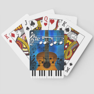 Baraja De Cartas Música de Guitarra y Teclado