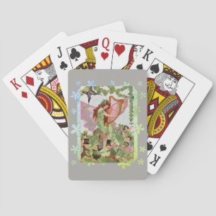 Baraja De Cartas Música Faerie Reproduciendo Música