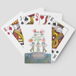 Baraja De Cartas Músicos de fantasía en un pez gigante