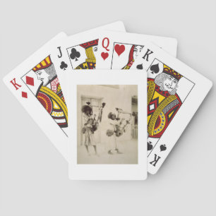 Baraja De Cartas Músicos de Nubian (foto de la sepia)