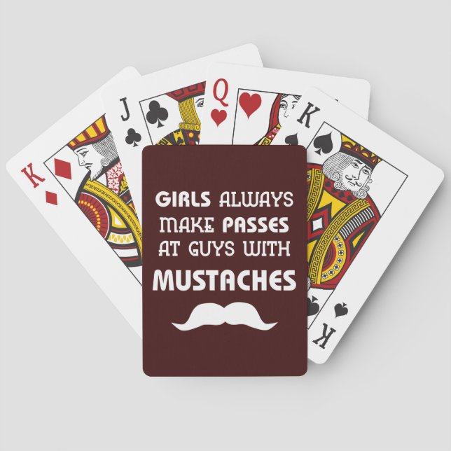 Baraja De Cartas Mustache (Reverso)