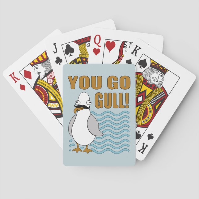 Baraja De Cartas Mustache Seagull You Go Gull
