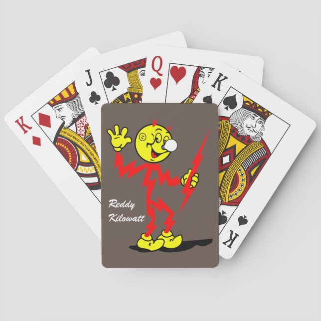 Baraja De Cartas Muy divertido Reddy Kilowatt (Reverso)
