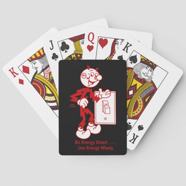 Baraja De Cartas Muy divertido Reddy Kilowatt (Reverso)