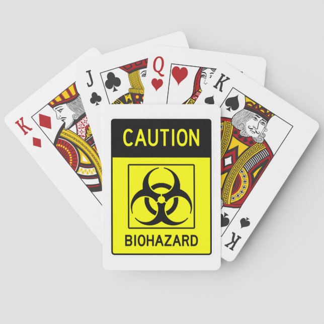 Baraja De Cartas Muy divertido Rótulo BIOHAZARD (Reverso)