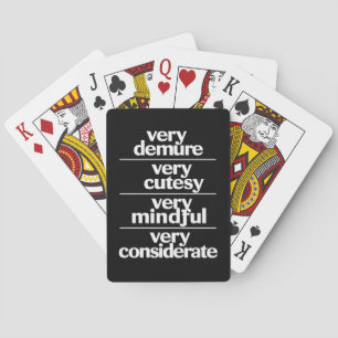 Baraja De Cartas Muy Recatado Muy Monísimo Muy Atento Recatado