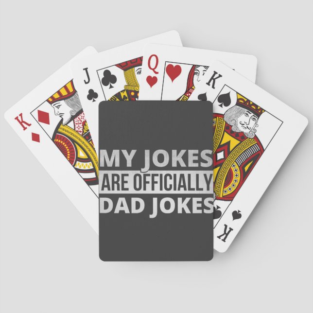 Baraja De Cartas my jokes are dad jokes (Reverso)