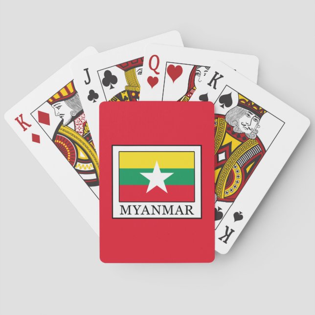 Baraja De Cartas Myanmar (Reverso)