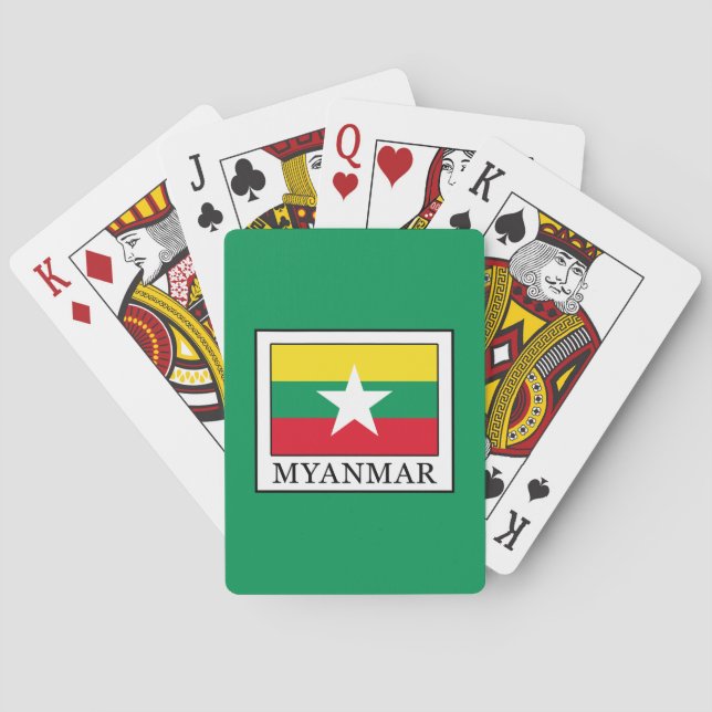 Baraja De Cartas Myanmar (Reverso)