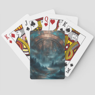 Baraja De Cartas Mystic Gothic Steampunk - Blue Copper Patina