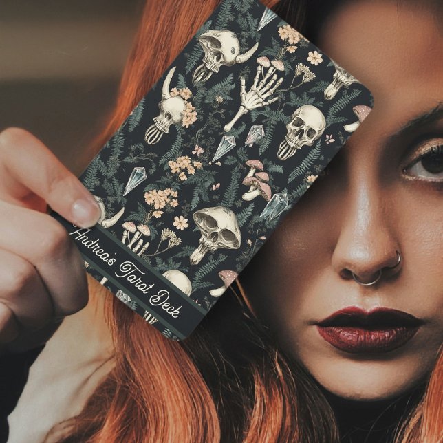 Baraja De Cartas Mystical Goblincore Skulls & Greenery Wild Witch (Mystical Goblincore Skulls & Greenery Wild Witch Custom Tarot Cards Deck for Tarot Readers)